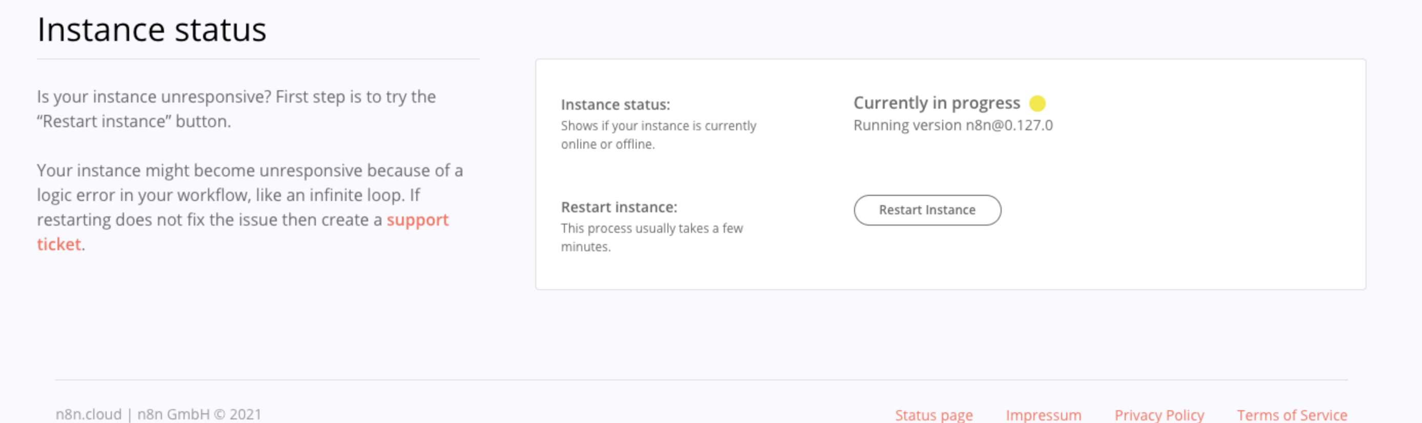 Instance Status