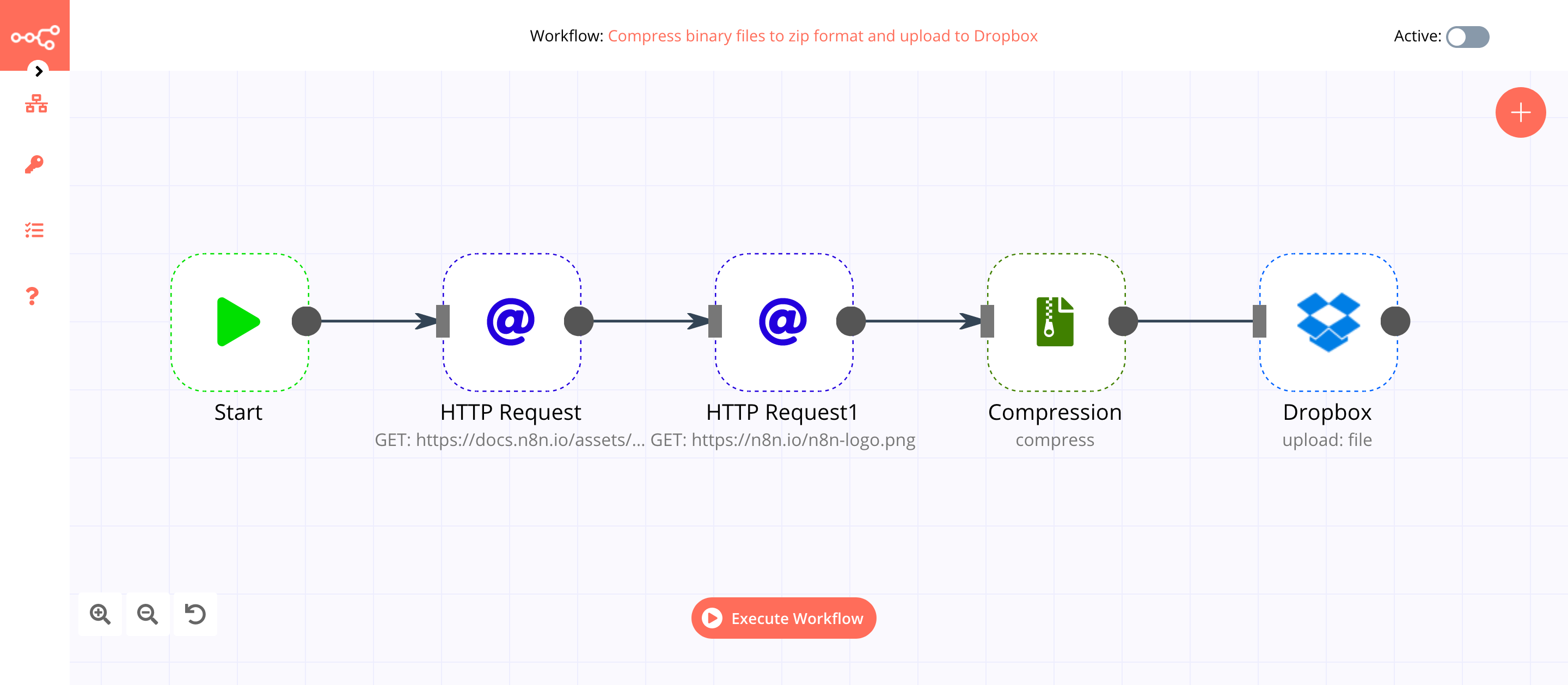 A workflow with the Edit Image node