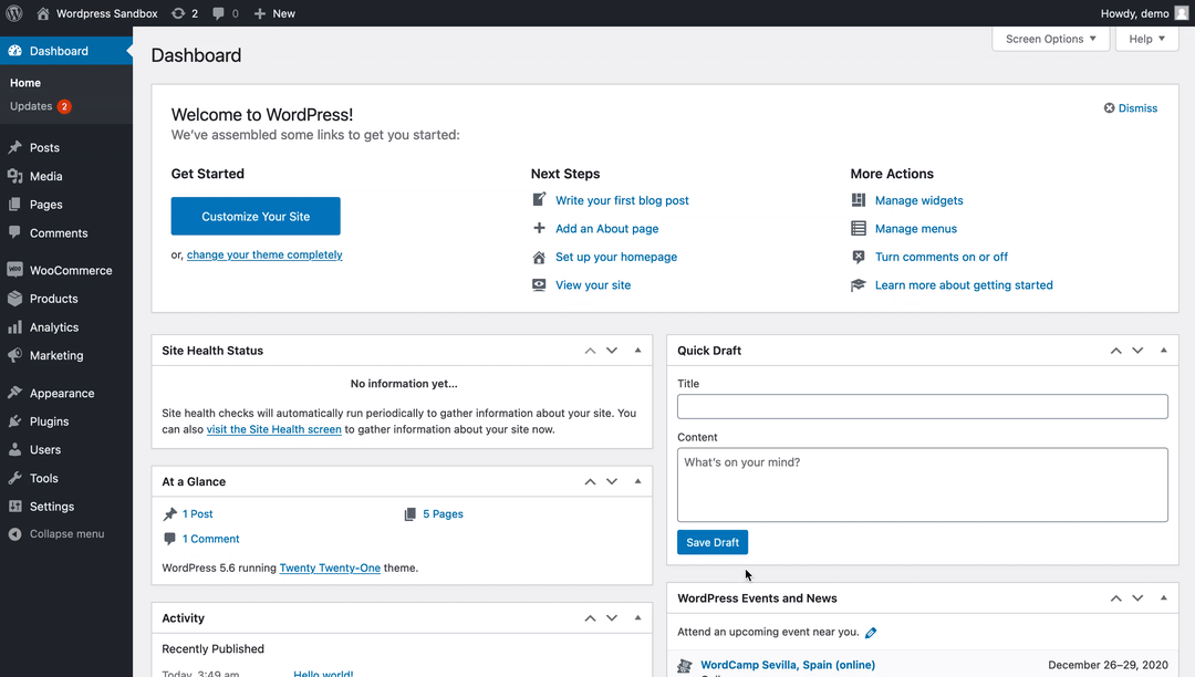 Getting WooCommerce credentials